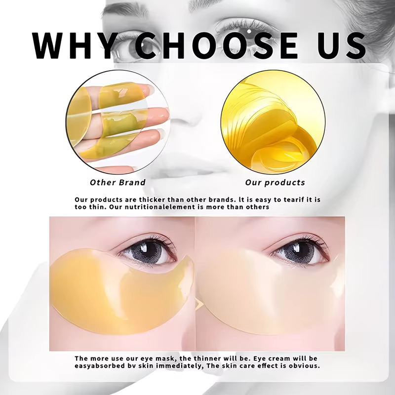 60 masques pour les yeux au collagène et au rétinol