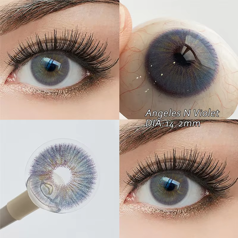 KSSEYE 1 paire de lentilles de contact colorées de haute qualité avec correction pour les yeux