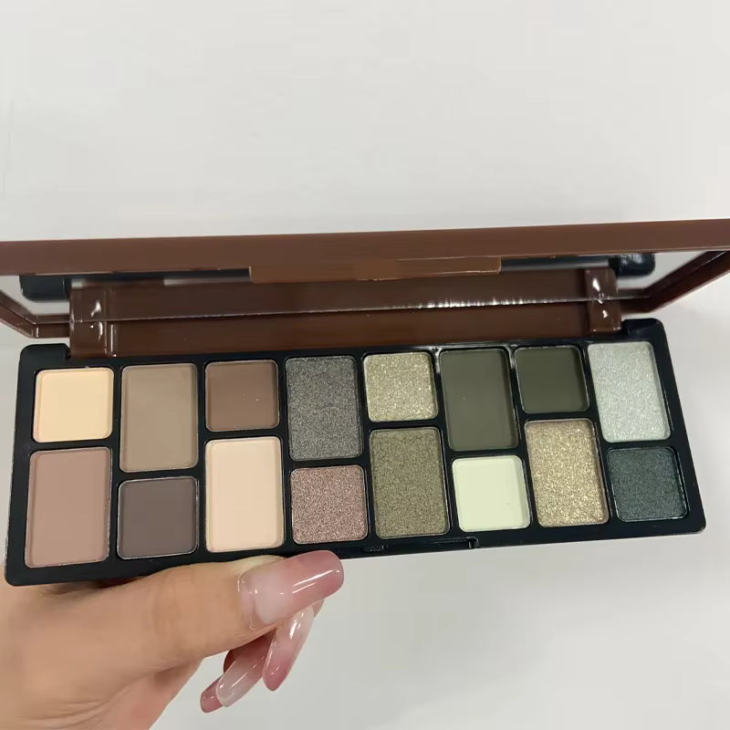 Palette de fards à paupières en perles vertes