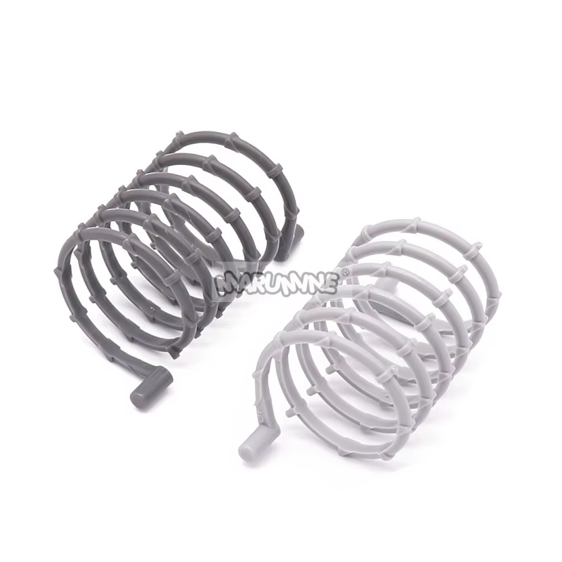 MARUMINE 100 Pièces de fil barbelé pour barricade, pièces MOC, clôture de diorama militaire, barrière, base de soldats, briques DIY, jouet éducatif pour enfants