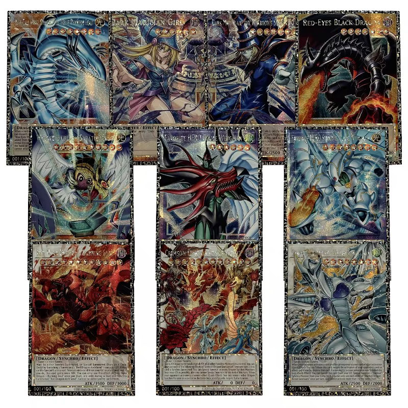 Cartes Proxy DIY Orica YUGIOH Collection Dark Magician Girl Grand Master Rare Deep Eyes White Dragon the Blue Abyss Non Originales