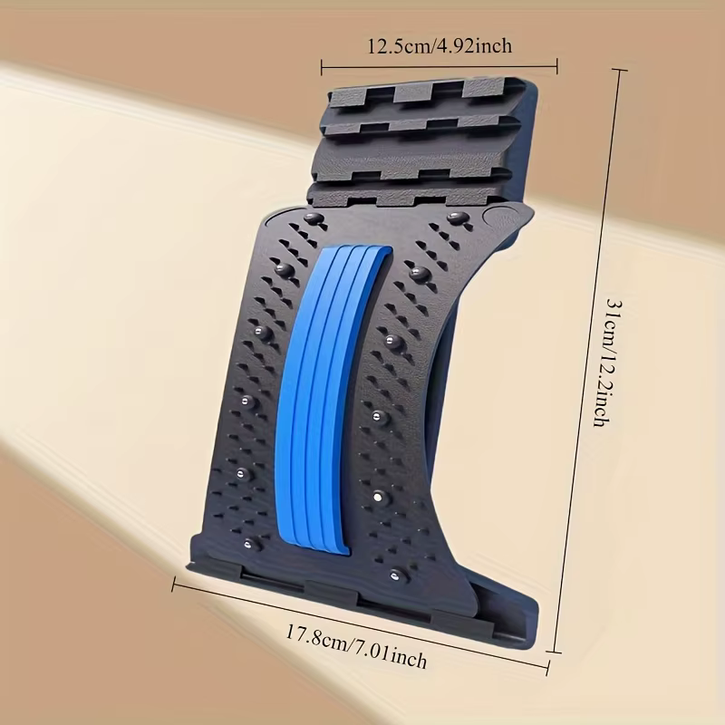 Écarteur de dos réglable sur 3 niveaux pour soulager les douleurs lombaires. Planche de décompression lombaire, dispositif de décompression de la colonne vertébrale. Massage pour la scoliose