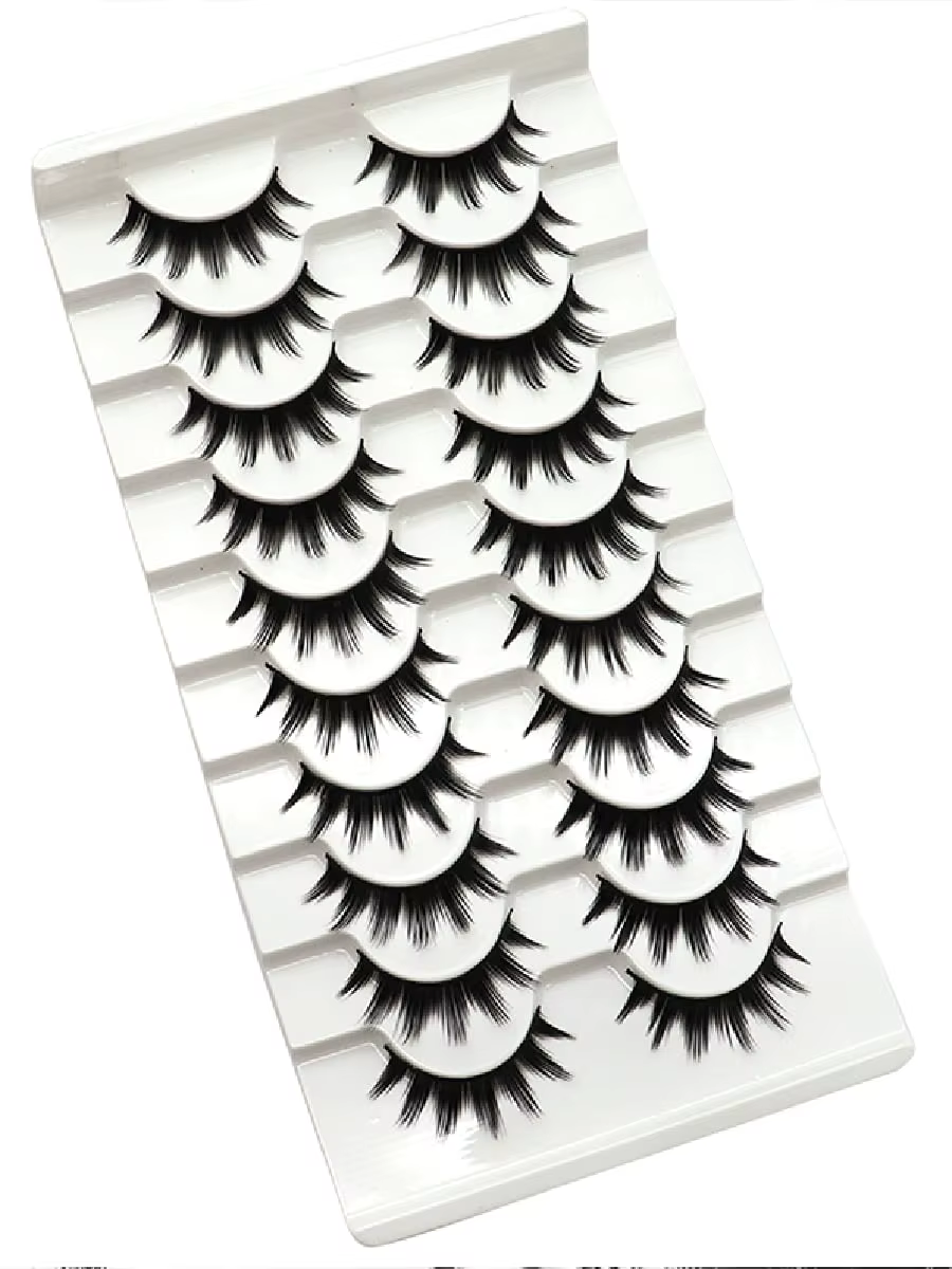 10 paires de faux cils Anime/Manga
