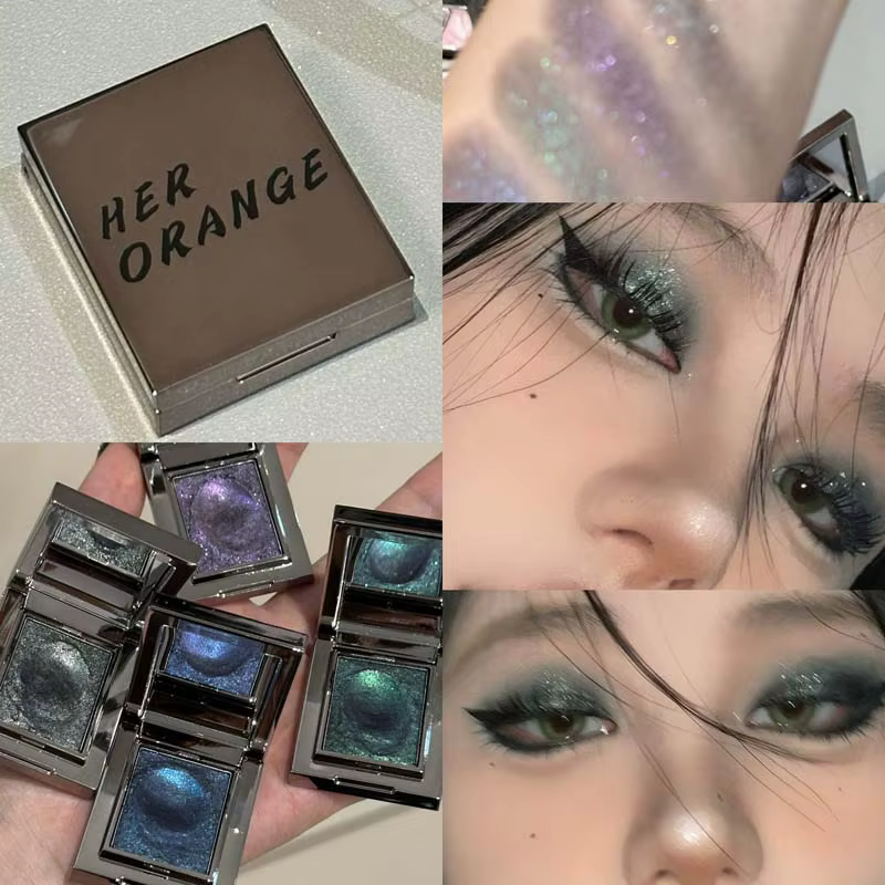 Palette de fards à paupières à paillettes