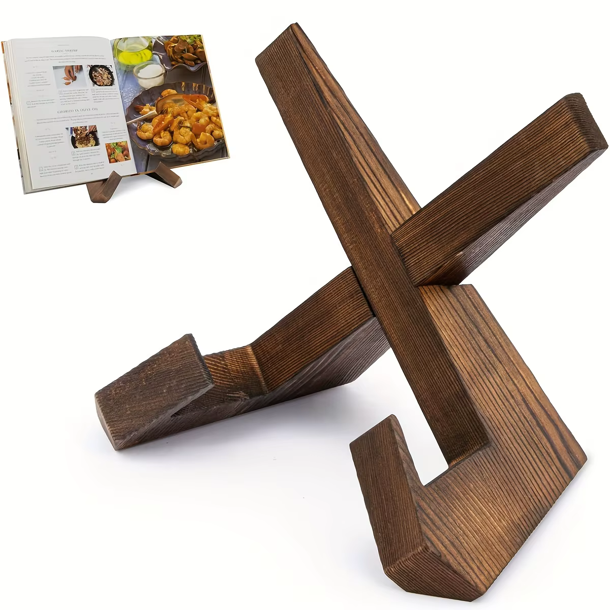 Bibliothèque de cuisine, bibliothèque de livre de cuisine, bibliothèque de cuisine en bois, bibliothèque de cuisine rustique