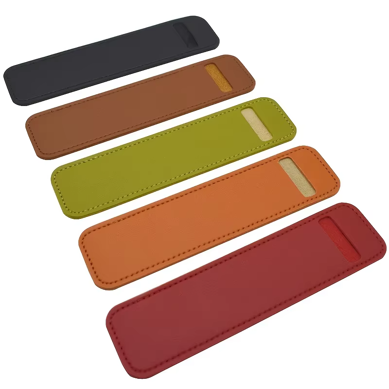 Poudres de stylo pour stylo à bille et stylo plume, étui à crayons en cuir PU souple, transport pratique et M4guarding, fournitures de voyage