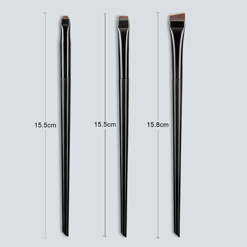 Karsyngirl 3 pièces/ensemble lame Eyeliner brosse à sourcils Portable plat fin Eye Liner