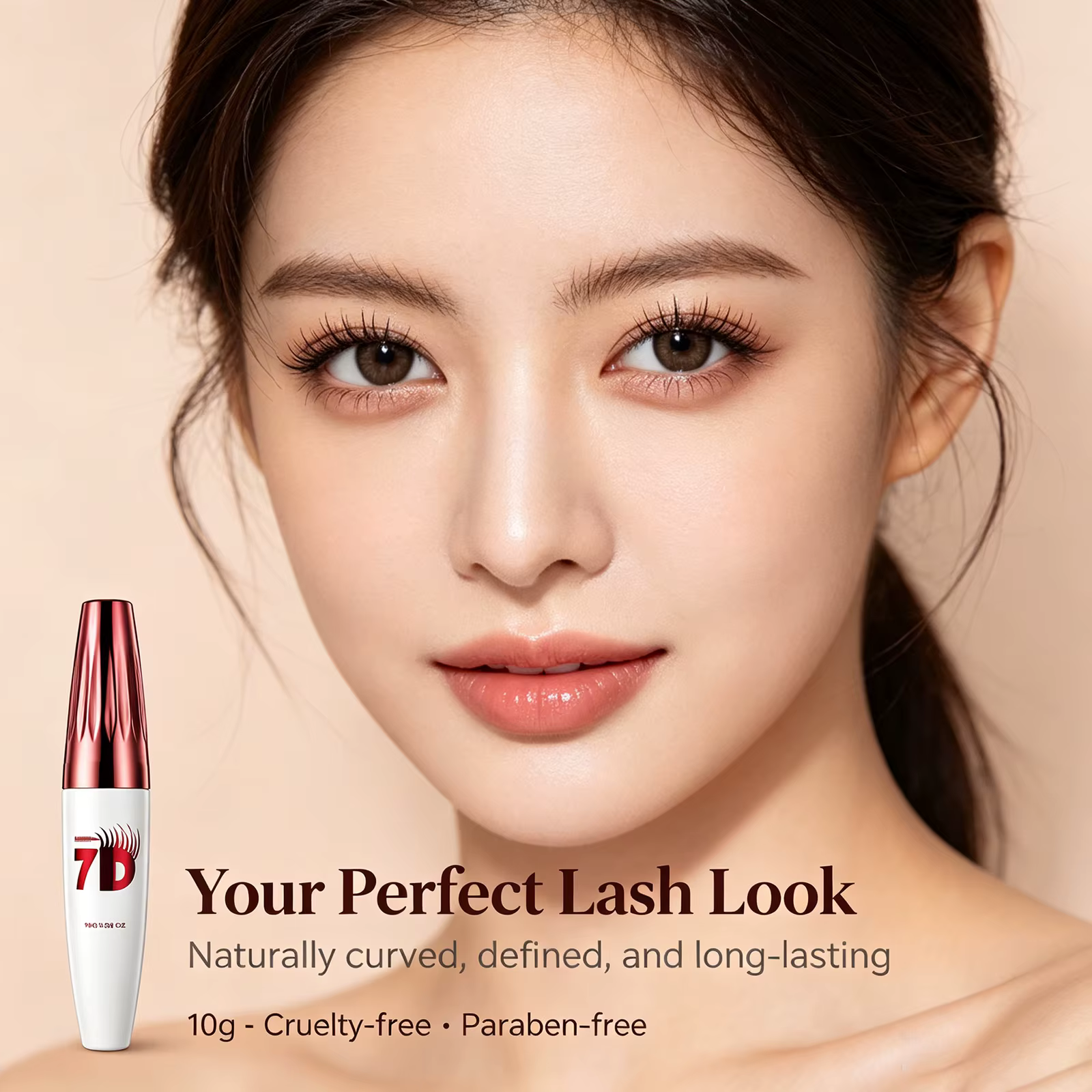 Mascara noir volumisant et recourbant 7D – Maquillage pour les yeux waterproof