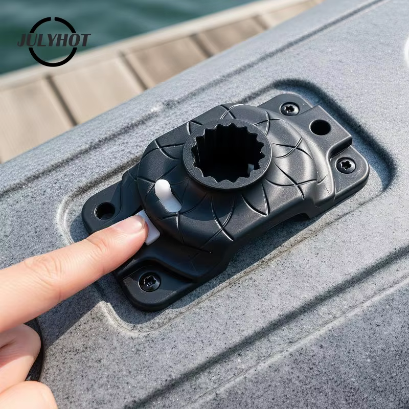 Base de montage robuste pour kayak, avec structure résistante à la rouille et à l'eau, installation facile, parfaite pour la pêche en kayak et le canoë.