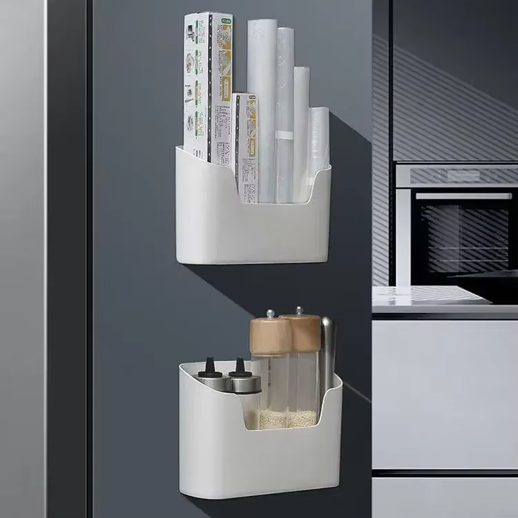 Support de rangement adhésif mural de cuisine, boîte de rangement multifonctionnelle pour porte d'armoire sous évier, étagère à tiroir, organisateur de salle de bains