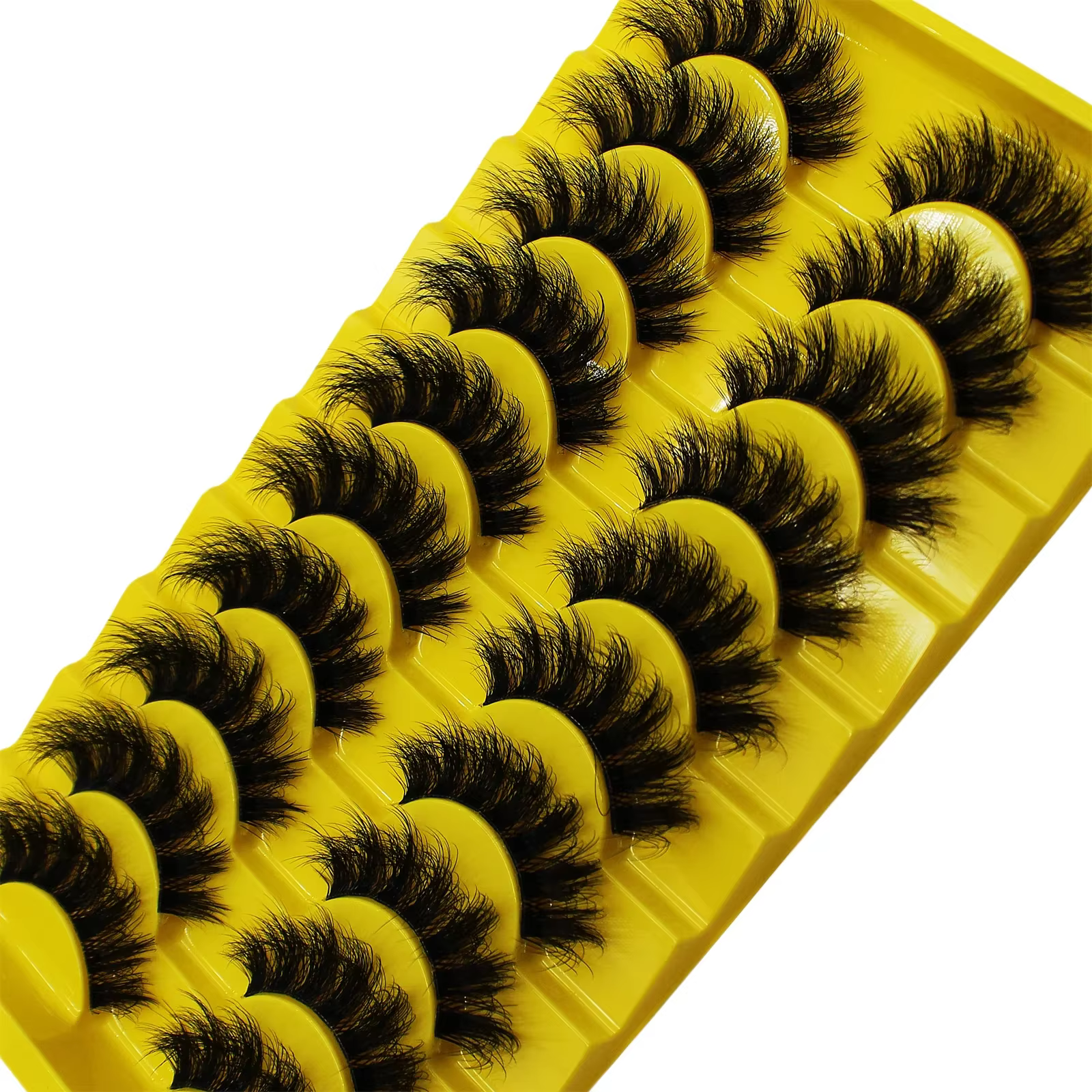 10 paires de faux cils russes moelleux 3D