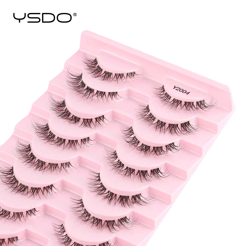 Demi-cils naturels 3D, faux cils complets