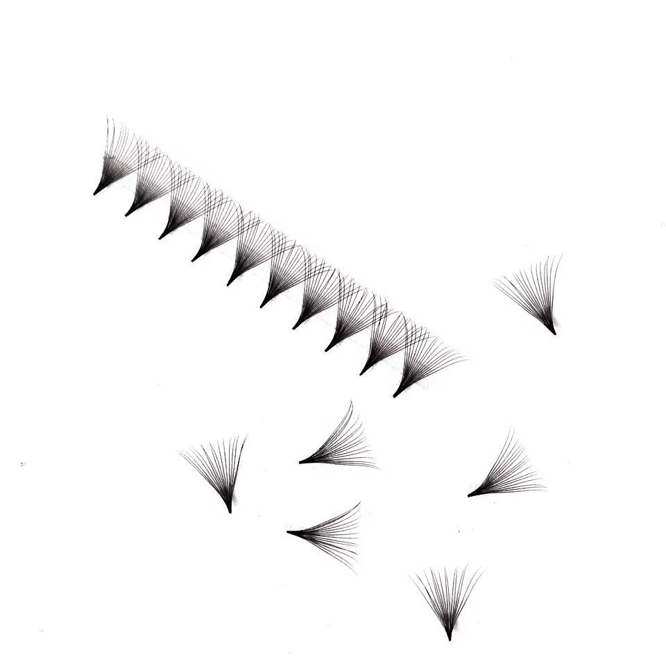 Extensions de cils préfabriquées