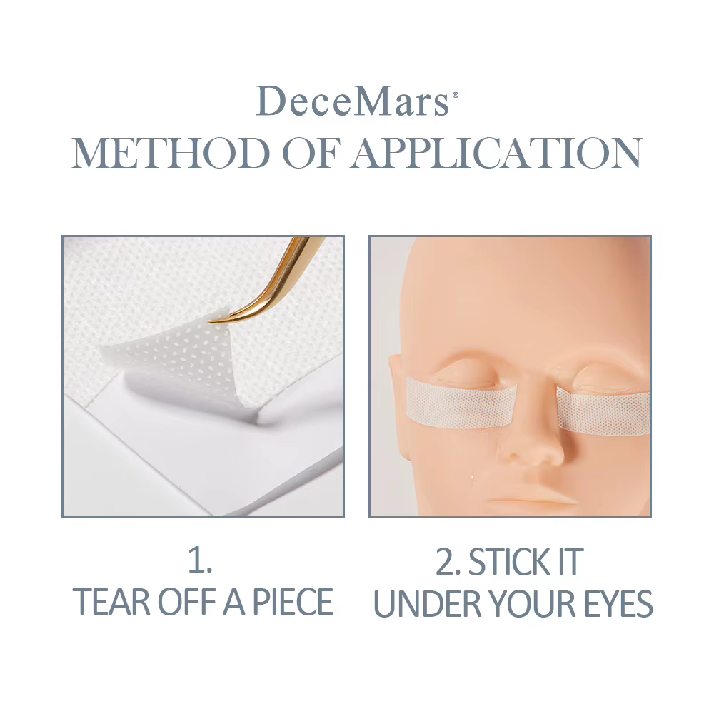 Bande de mousse médicale prédécoupée sous les coussinets oculaires pour utilisation d'extension de cils (110 pièces/paquet)