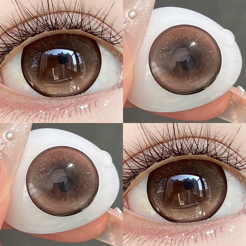 OVOLOOK - Lot de 2 lentilles de contact colorées bleu cristal