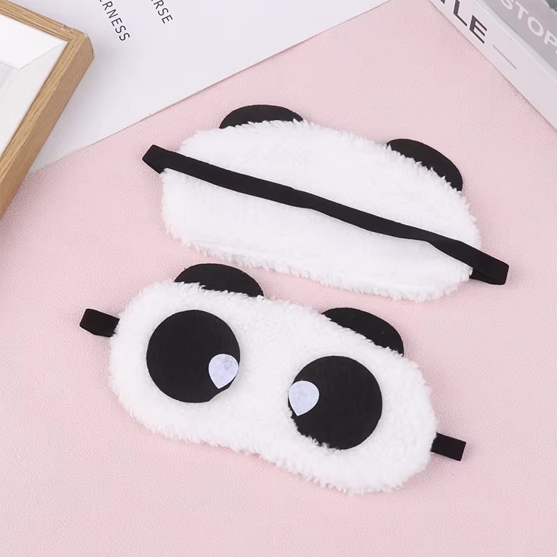 Masque facial en peluche Panda pour les yeux