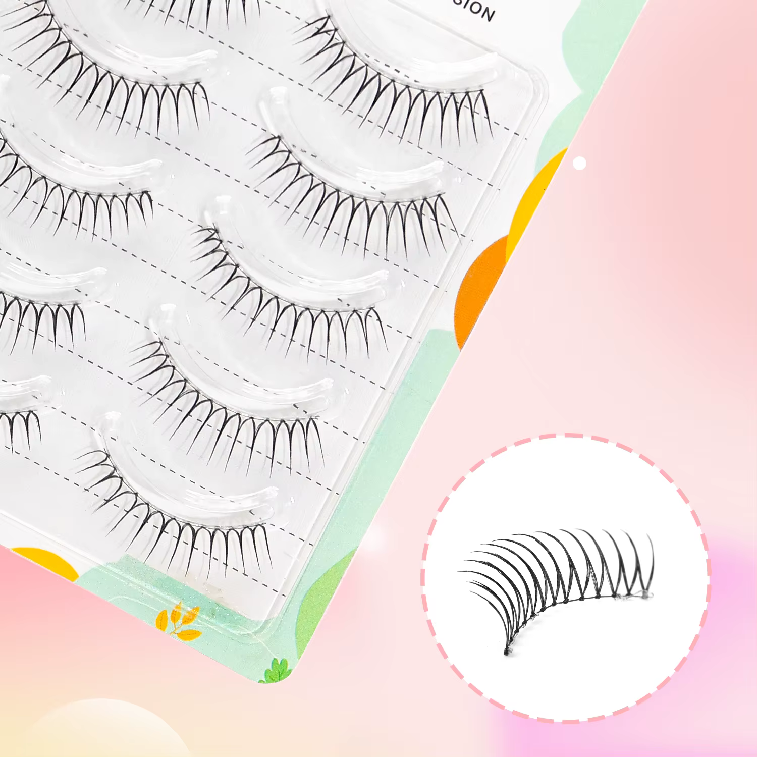 5 paires de faux cils naturels