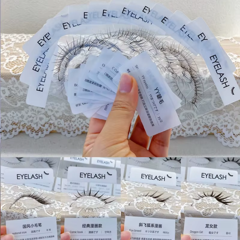 Kit de cartes d'essai de faux cils
