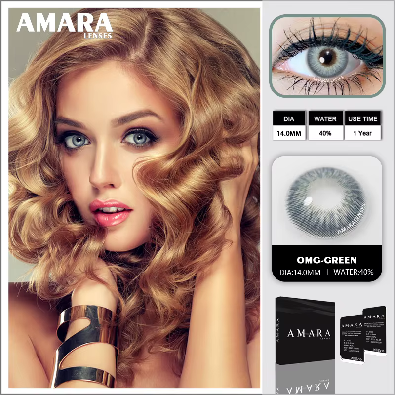AMARA LENSES-Contacts pour les yeux bruns, belle pupille, série OMG