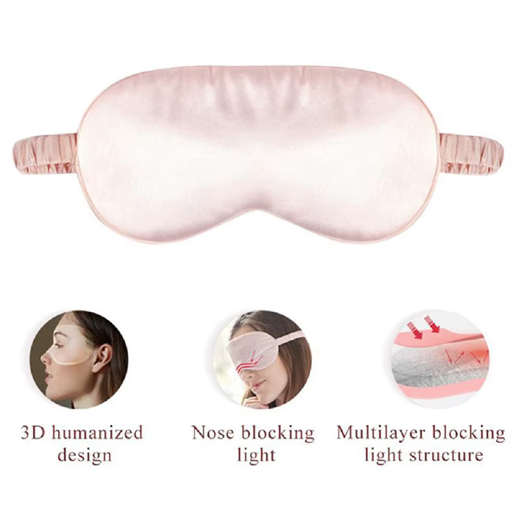 Patch pour les yeux en imitation soie