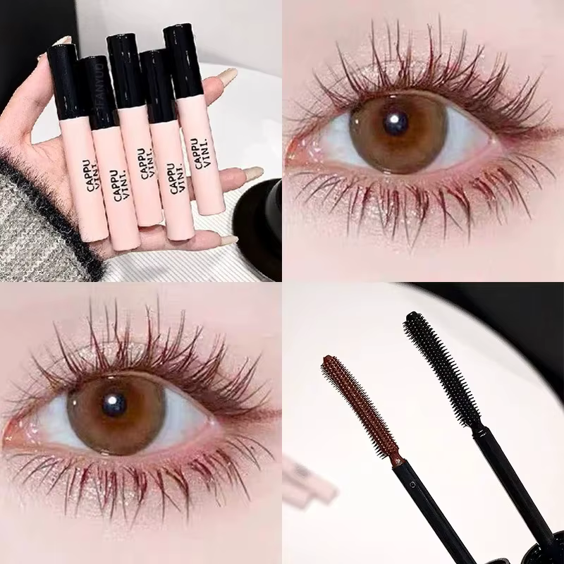 Mascara noir brun pour recourber les cils
