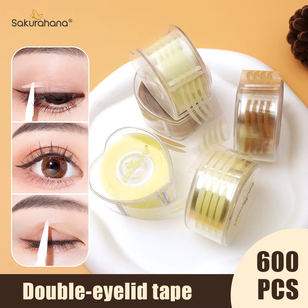 SAKURAHANA 600 pièces Double pli paupière bande auto-adhésive sous les cils