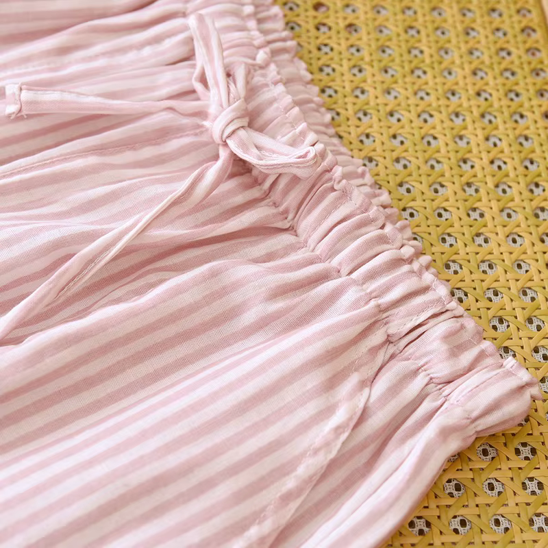 Pantalon de pyjama d'été 2026 coton pour femmes, bas de sommeil doux et respirant, confortable au quotidien, vêtements de maison décontractés, nouvelle collection 100%