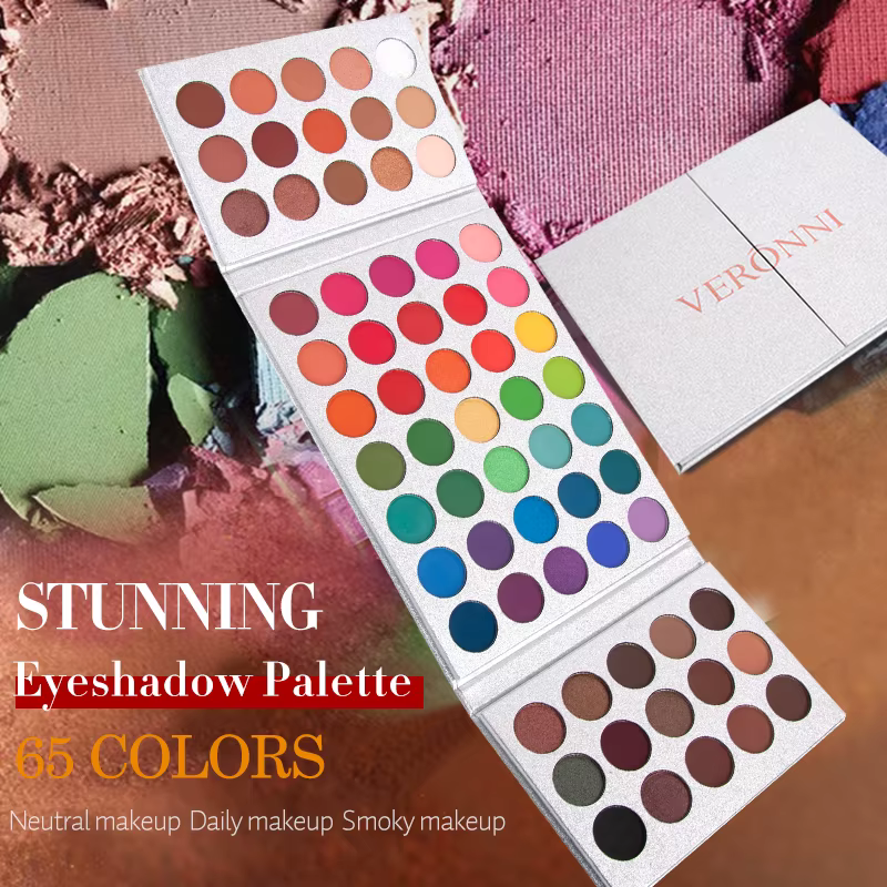 Palette de fards à paupières 65 couleurs