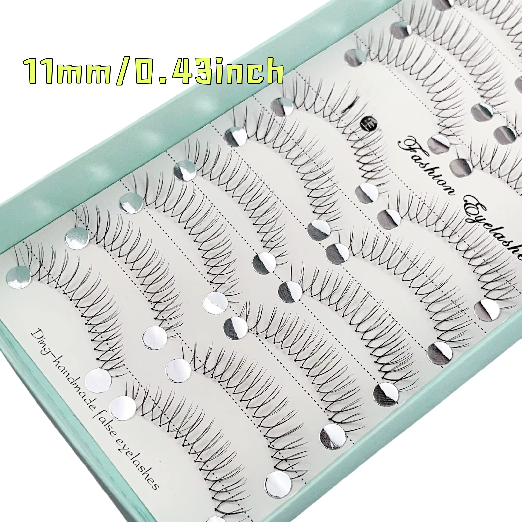 10 paires de faux cils Style Anime 11Mm recourbés en forme de C épaisseur 0.07 sans déformation