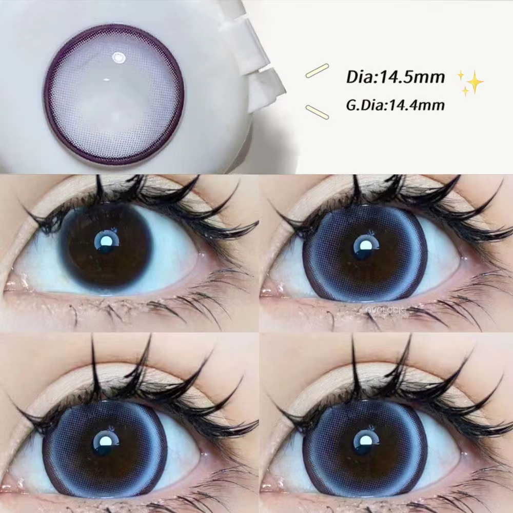 2PCS/paire 14.5mm lentilles perle série couleur