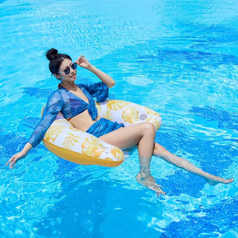 Matelas flottant gonflable Rooxin Water Hammock Recliner pour la natation, la plage et les fêtes à la piscine