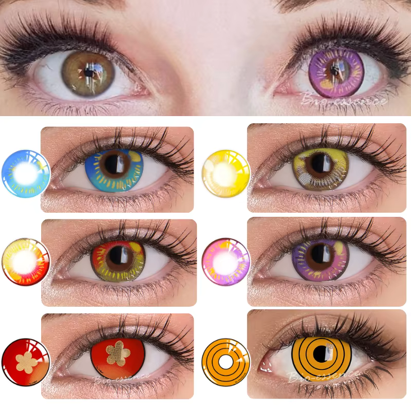 Bio-essence Cosplay lentilles de Contact de couleur pour les yeux accessoires d'anime