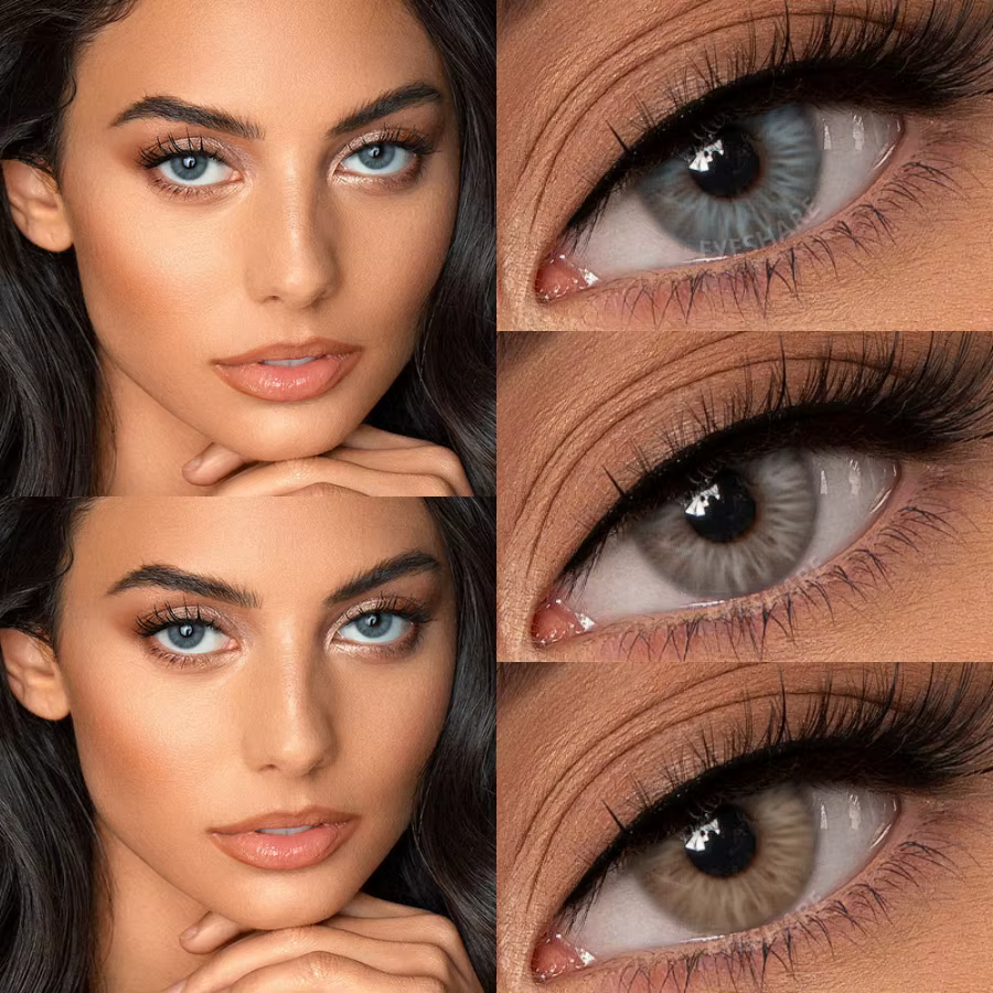 EYESHARE 1 paire de lentilles de contact de couleur naturelle belles pupilles