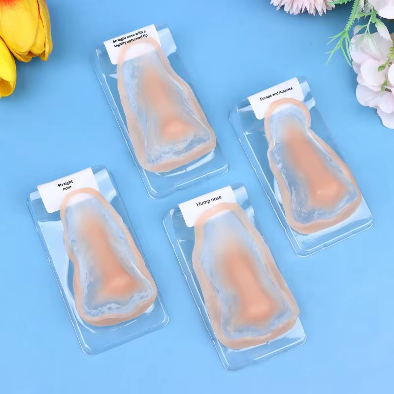 Faux nez en silicone professionnel pour maquillage, effets spéciaux, respectueux de la peau, naturel, réutilisable, prothèse faciale pour maquillage de scène