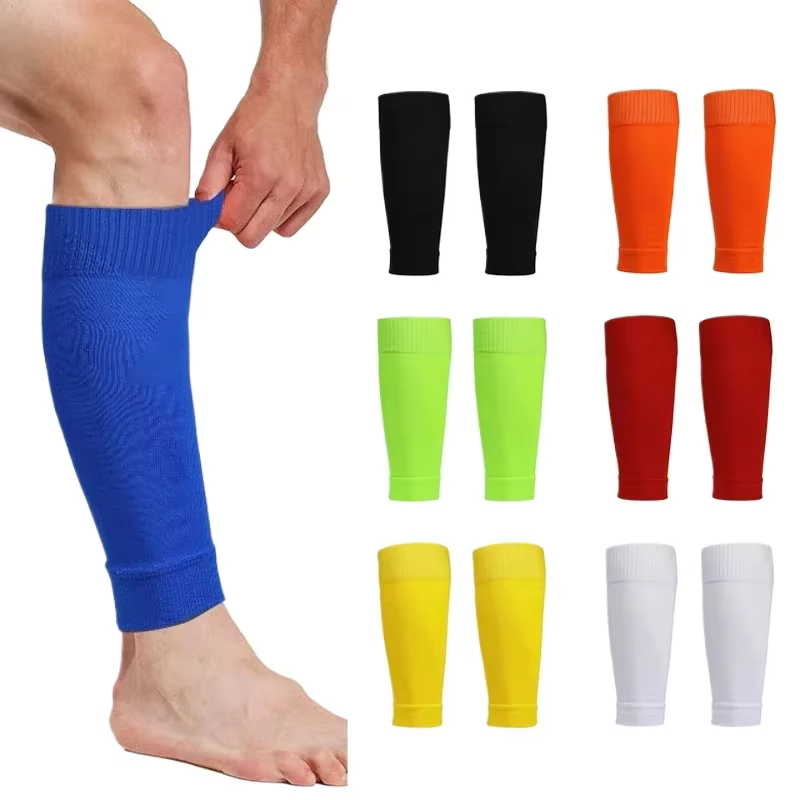 1 paire de chaussettes de Football, accessoires de Football, attelle de jambe, manches, chaussettes de Sport respirantes, protège-tibia pour enfants et adultes, Protection des mollets