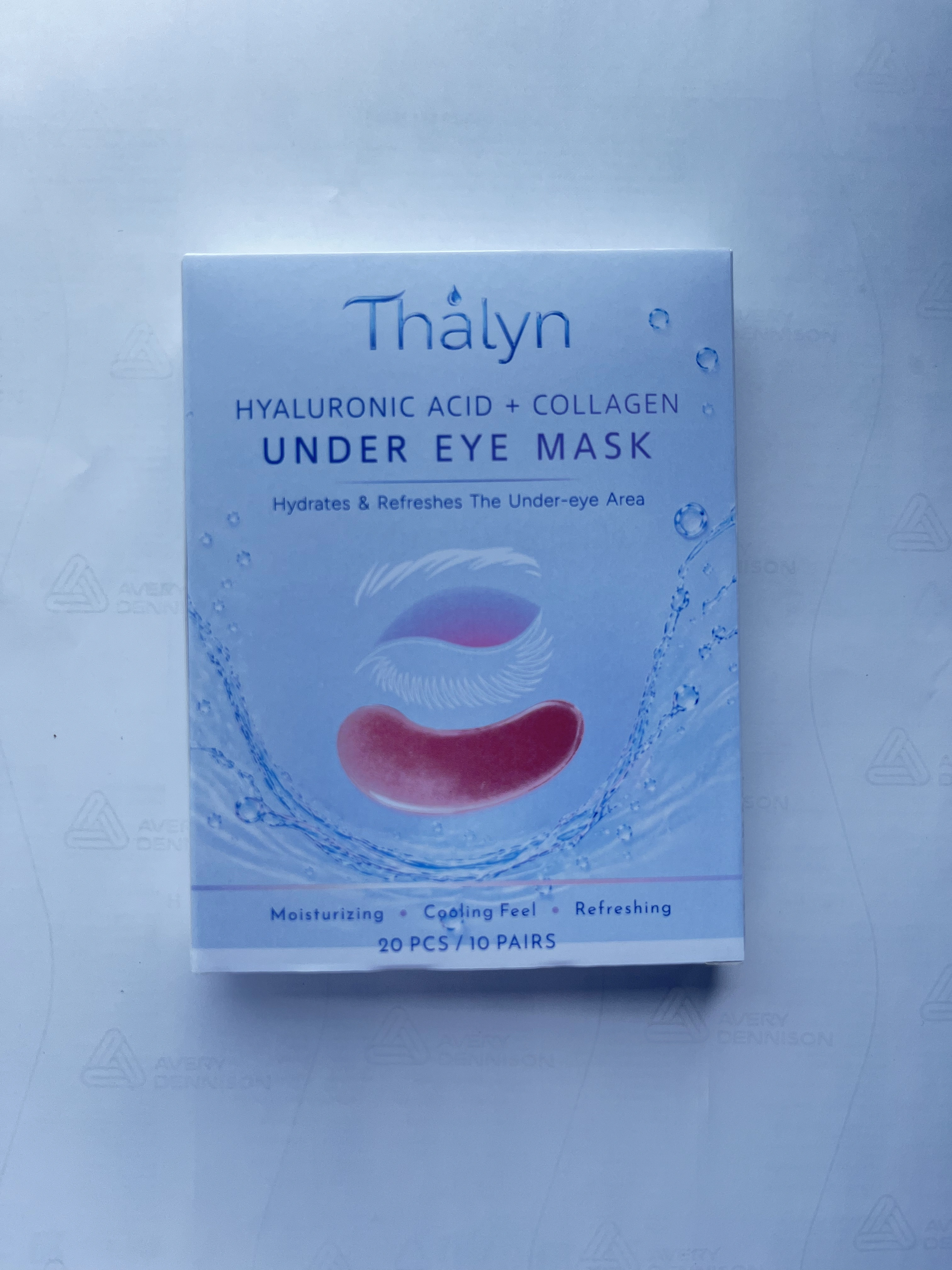 12 Patchs pour les Yeux en Forme de Croissant Rose, Patchs en Gel Hydratants pour les Yeux