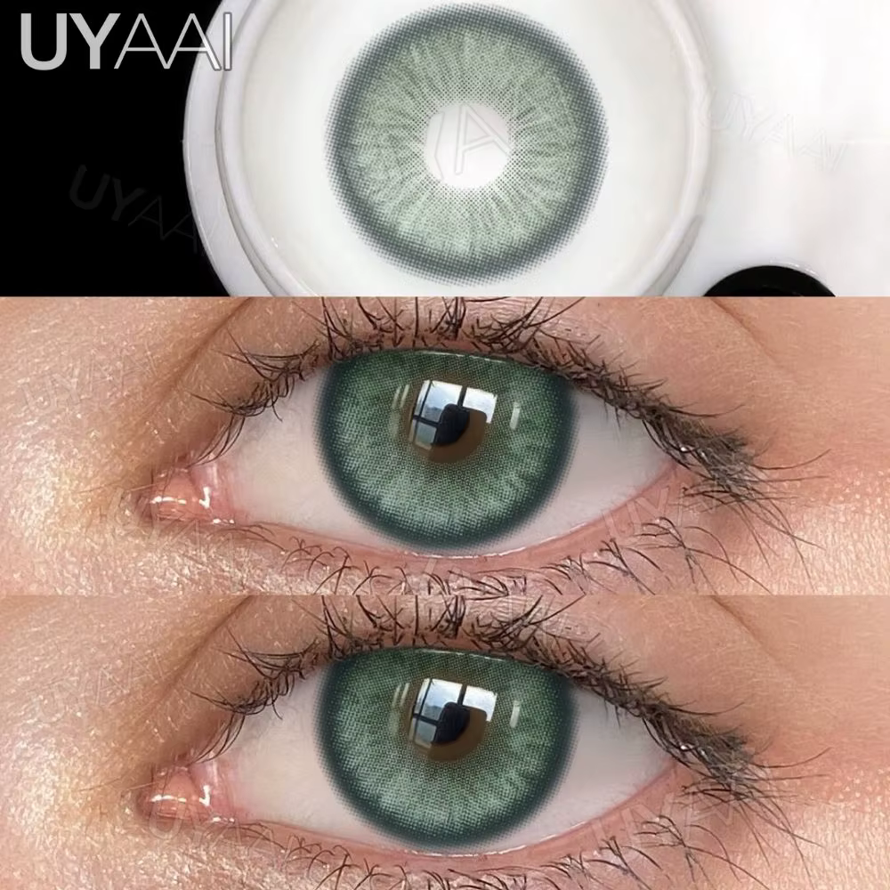 UYAAI NOUVEAU Lentilles de Contact Colorées Beauté Maquillage Yeux Verts