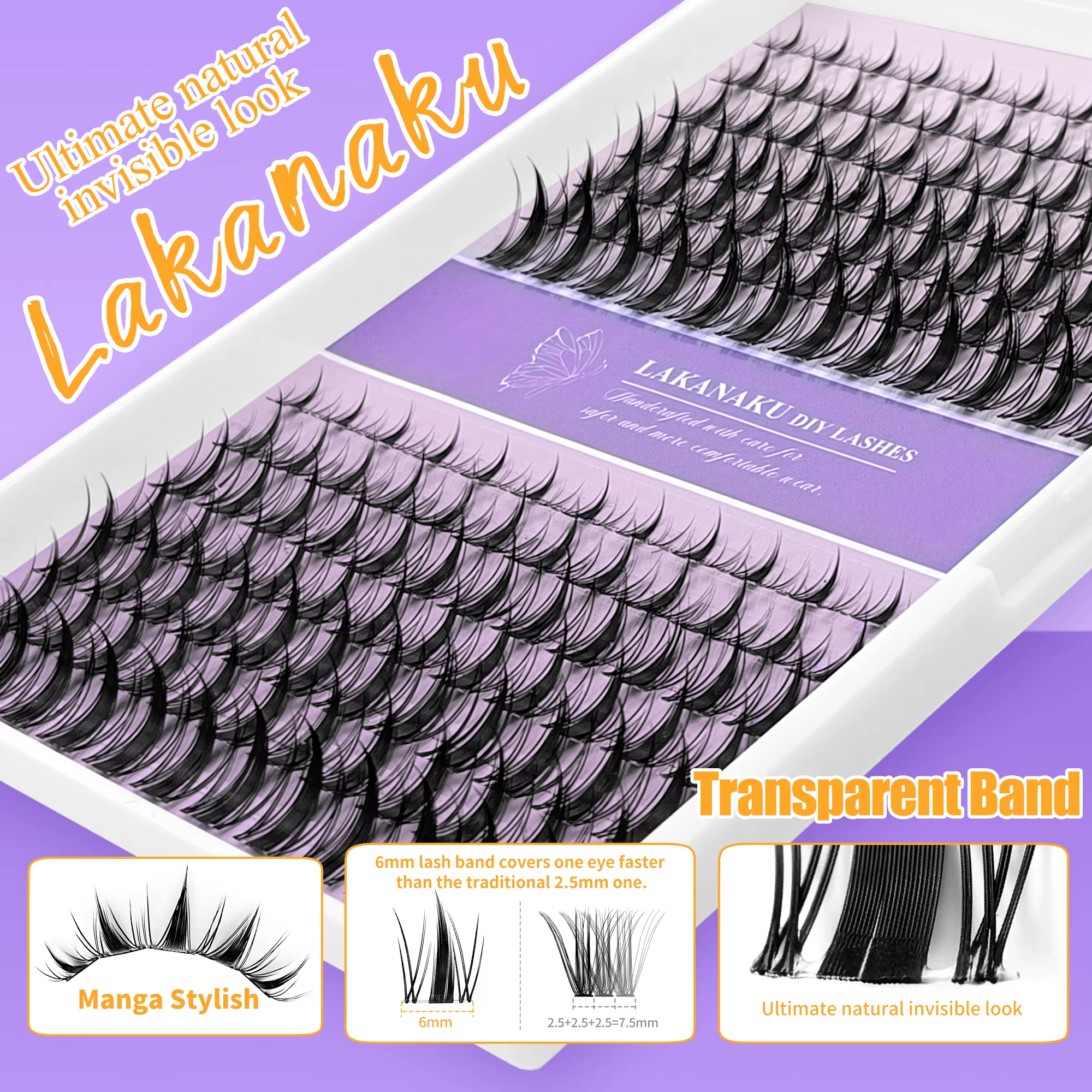 Cils à pointes Manga, effet œil de poupée