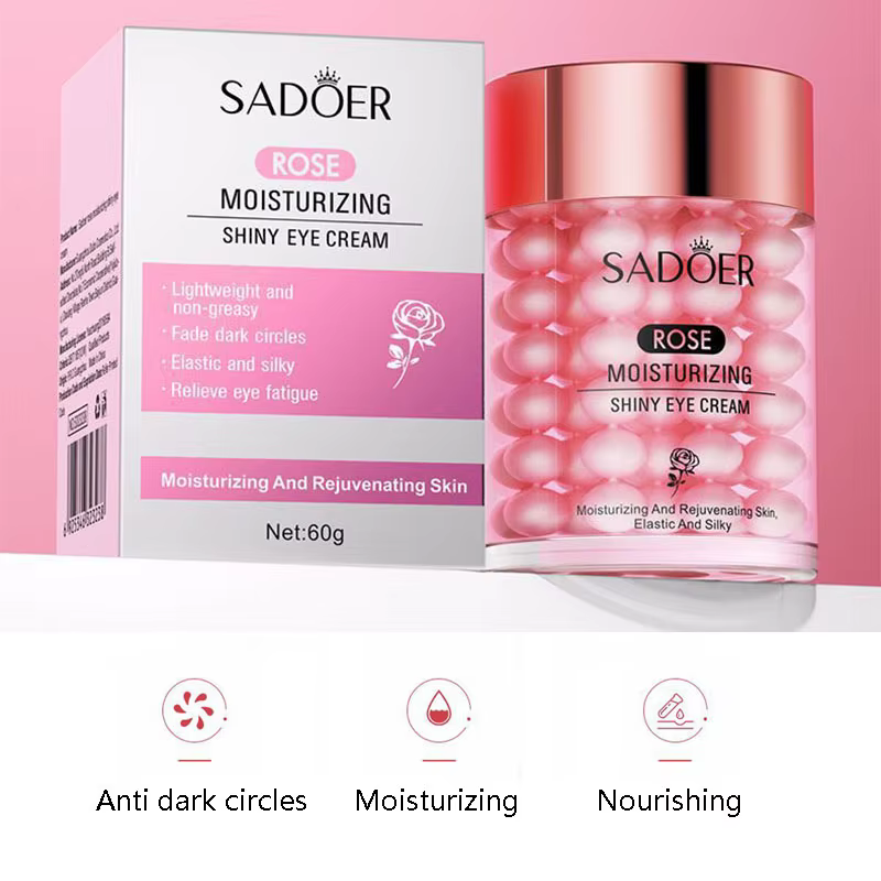 SADOER Rose crème pour les yeux Anti cernes élimination des poches pour les yeux raffermissant hydratant beauté yeux crèmes produits de soins de la peau