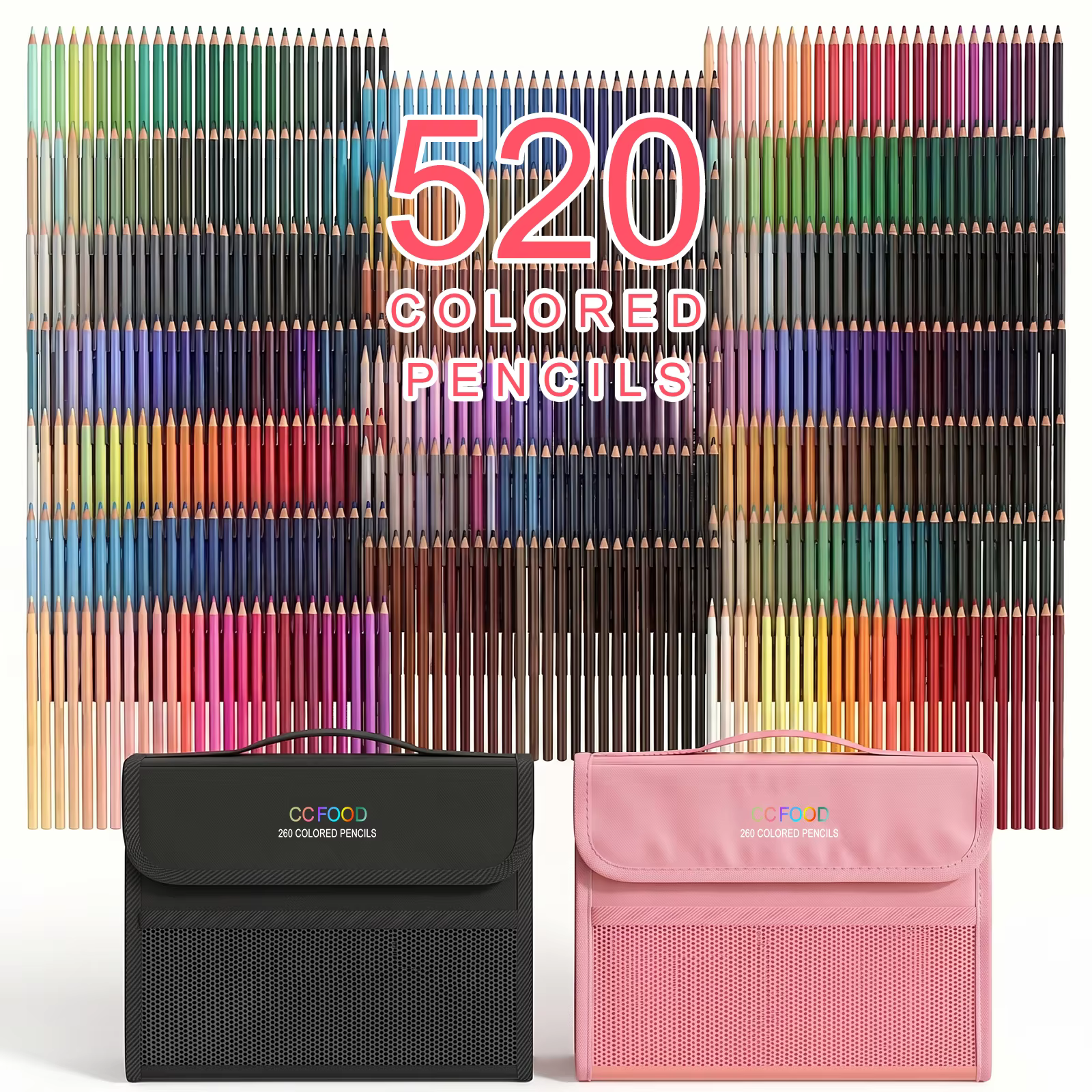 Crayons de couleur 260/520, fournitures artistiques, ensemble de crayons, excellent livre de coloriage, crayons pour la salle de classe, pour usage artistique professionnel