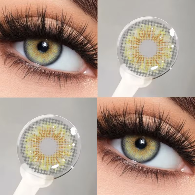 KSSEYE 1 paire de lentilles de Contact de couleur verte pour les yeux