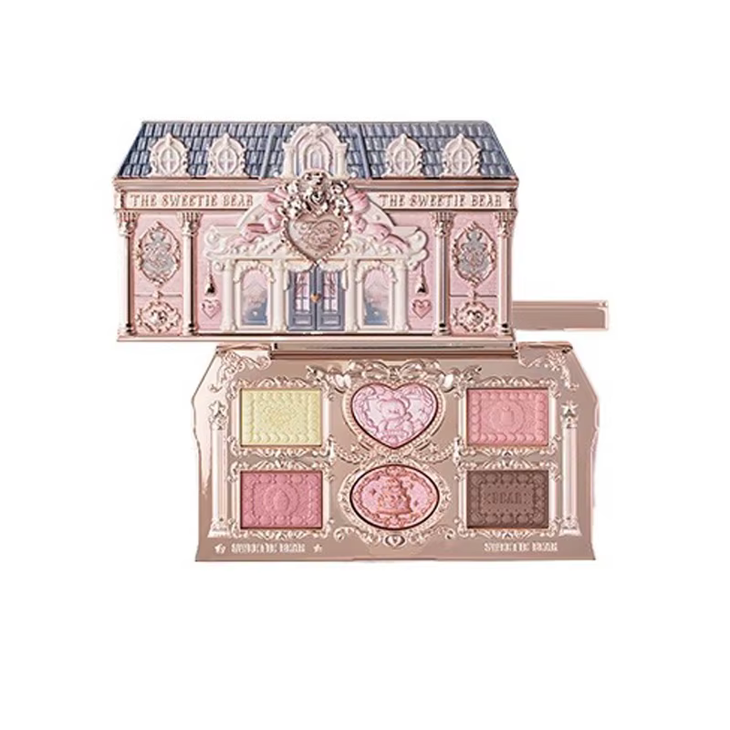 Flower Knows SWEETIE BEAR Palette de maquillage pour les yeux hautement pigmentée ombres à paupières longue durée finition mate scintillante Kit cadeau cosmétique