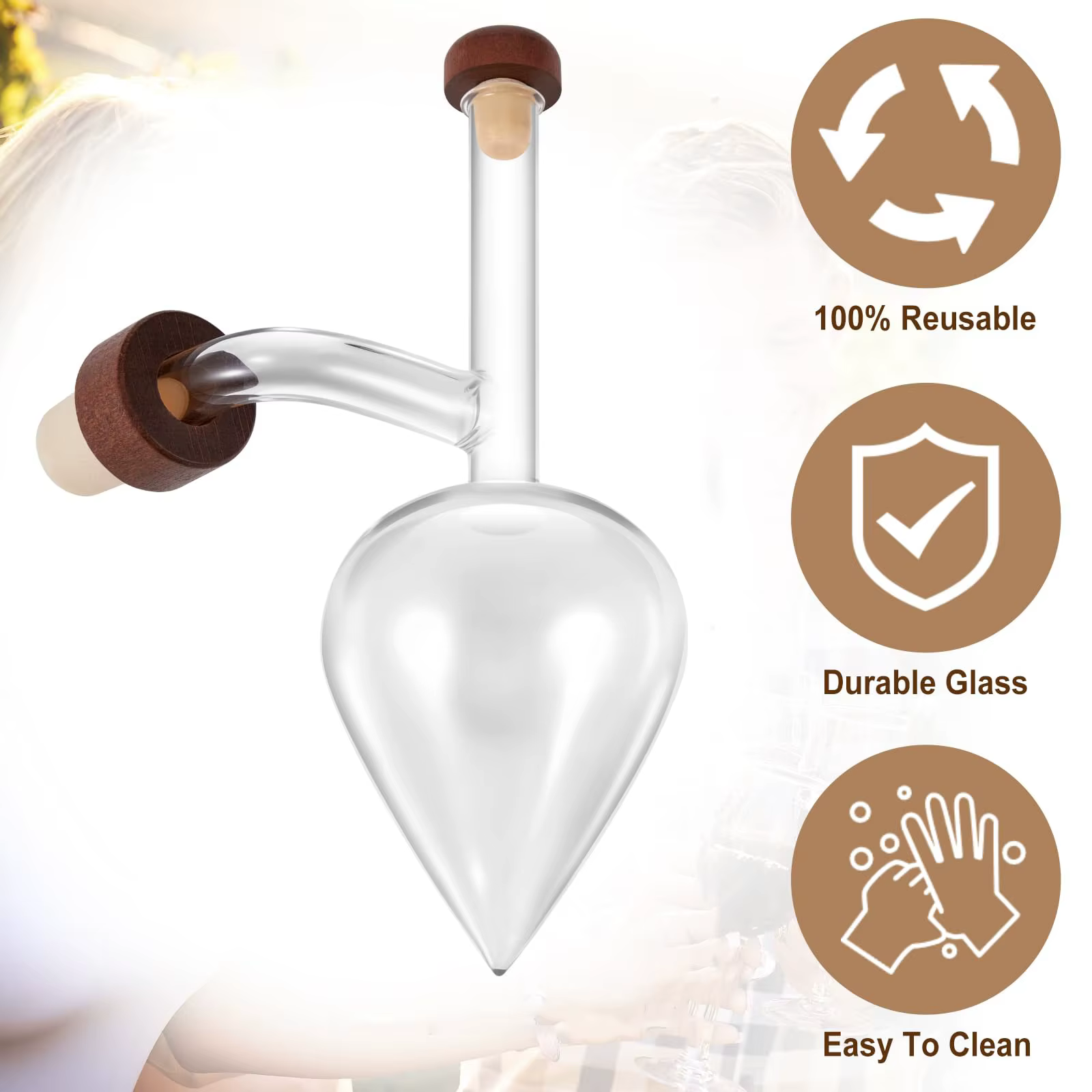 Carafe à aérateur de vin, verseur d'aérateur rouge et blanc, rend vos vins, goûter un meilleur, un Design italien, un whisky et des esprits, Gif