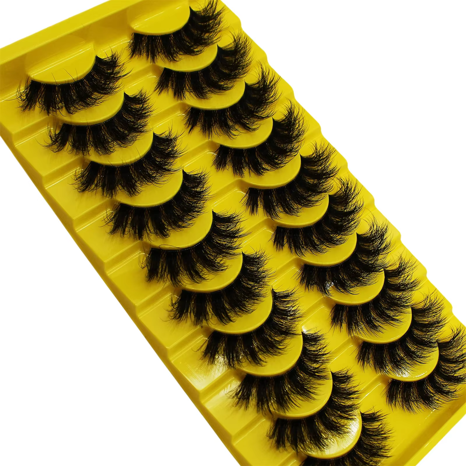 10 paires de faux cils russes moelleux 3D