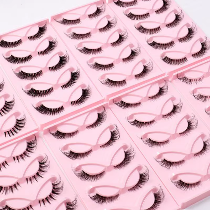5 paires de faux cils effet œil de renard