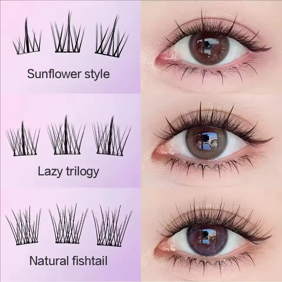 MIAOJIE Faux cils sans colle – Application facile en 3 étapes