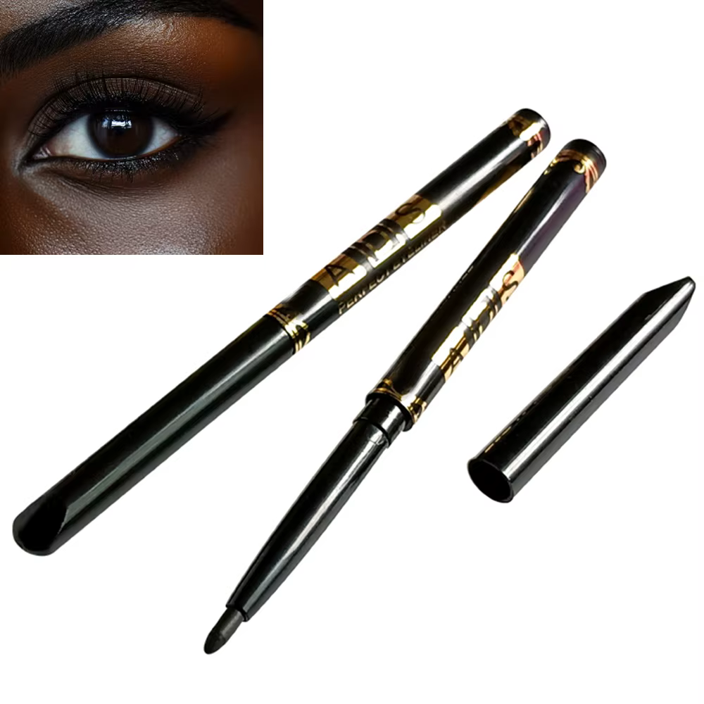 Crayons Eyeliner imperméables noirs et bruns