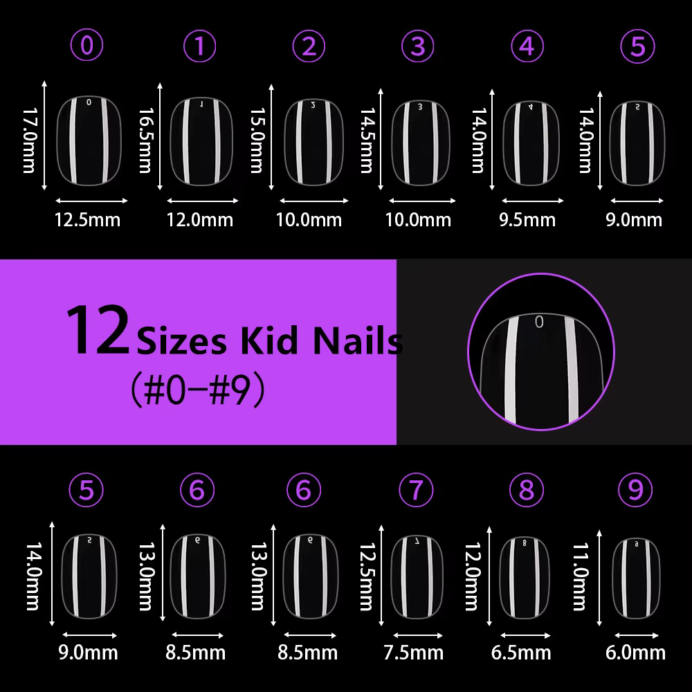 100 pièces enfant ongles faux ongles acrylique Nail Art clair Transparent Nature couleur couverture complète ongles conseils