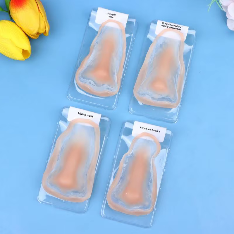Faux nez en silicone professionnel pour maquillage, effets spéciaux, respectueux de la peau, naturel, réutilisable, prothèse faciale pour maquillage de scène
