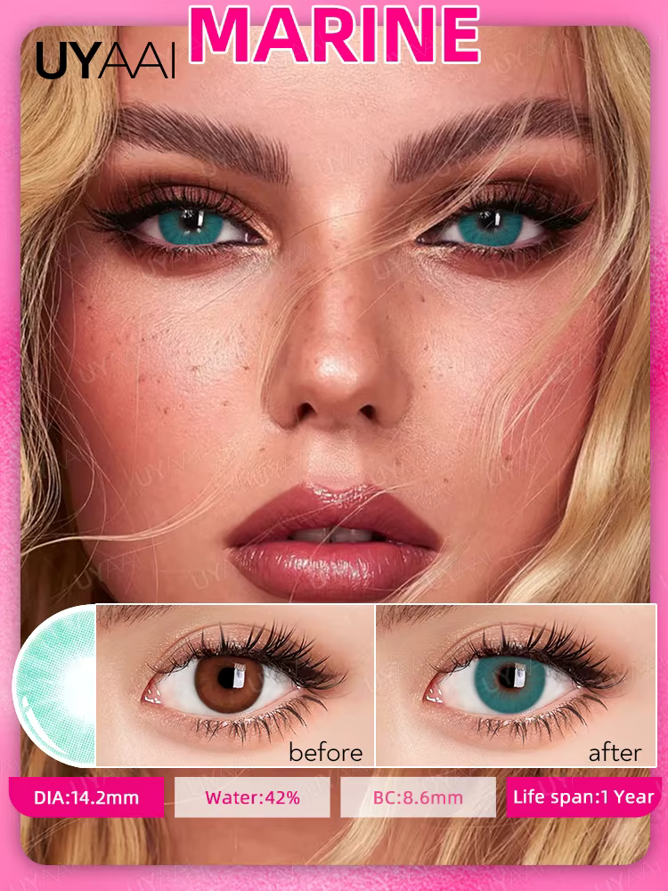 UYAAI lentilles de couleur naturelle yeux